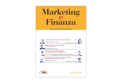 L’AI e l’Innovazione Data Driven nel wealth e asset management. Pubblicato il n.3/2024 della rivista AIFIn Marketing e Finanza.