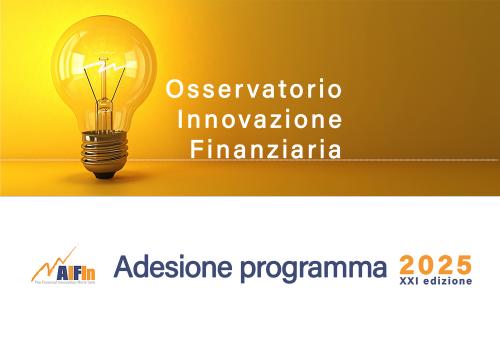 AIFIn: adesione al Programma e all'Osservatorio Innovazione Finanziaria 2025